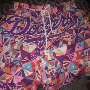 Colorful Geometric Men’s Dodgers Shorts
